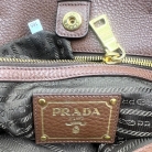 Shopper Prada Vintage in Pelle Marrone