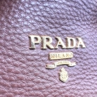 Shopper Prada Vintage in Pelle Marrone