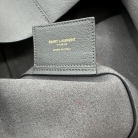 SHOPPING BAG YVES SAINT LAURENT PELLE GRIGIA CON POCHETTE