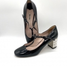 Décolleté MiuMiu con tacco gioiello