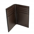 Tarjetero Gucci de lona beige guccisima and marron skin