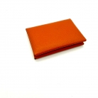 Hermès Calvi card holder in Orange H leather
