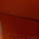 Hermès Calvi card holder in Orange H leather