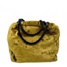 borsa tote in velluto verde MiuMiu