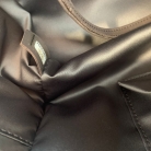 silver brick leather Chanel tote