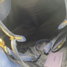 Navy blue Prada tote bag