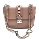Valentino Glam Lock Rockstud pelle beige