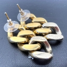 Yves Saint Laurent Pendientes de Tres Aros Entrelazados