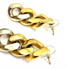 Yves Saint Laurent Pendientes de Tres Aros Entrelazados