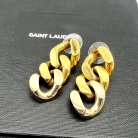 Yves Saint Laurent Pendientes de Tres Aros Entrelazados