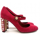 Dolce Gabbana crystal heeled shoes.