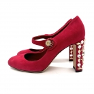 Dolce Gabbana crystal heeled shoes.
