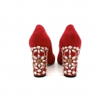 Dolce Gabbana crystal heeled shoes.