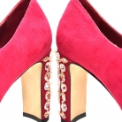 Dolce Gabbana crystal heeled shoes.